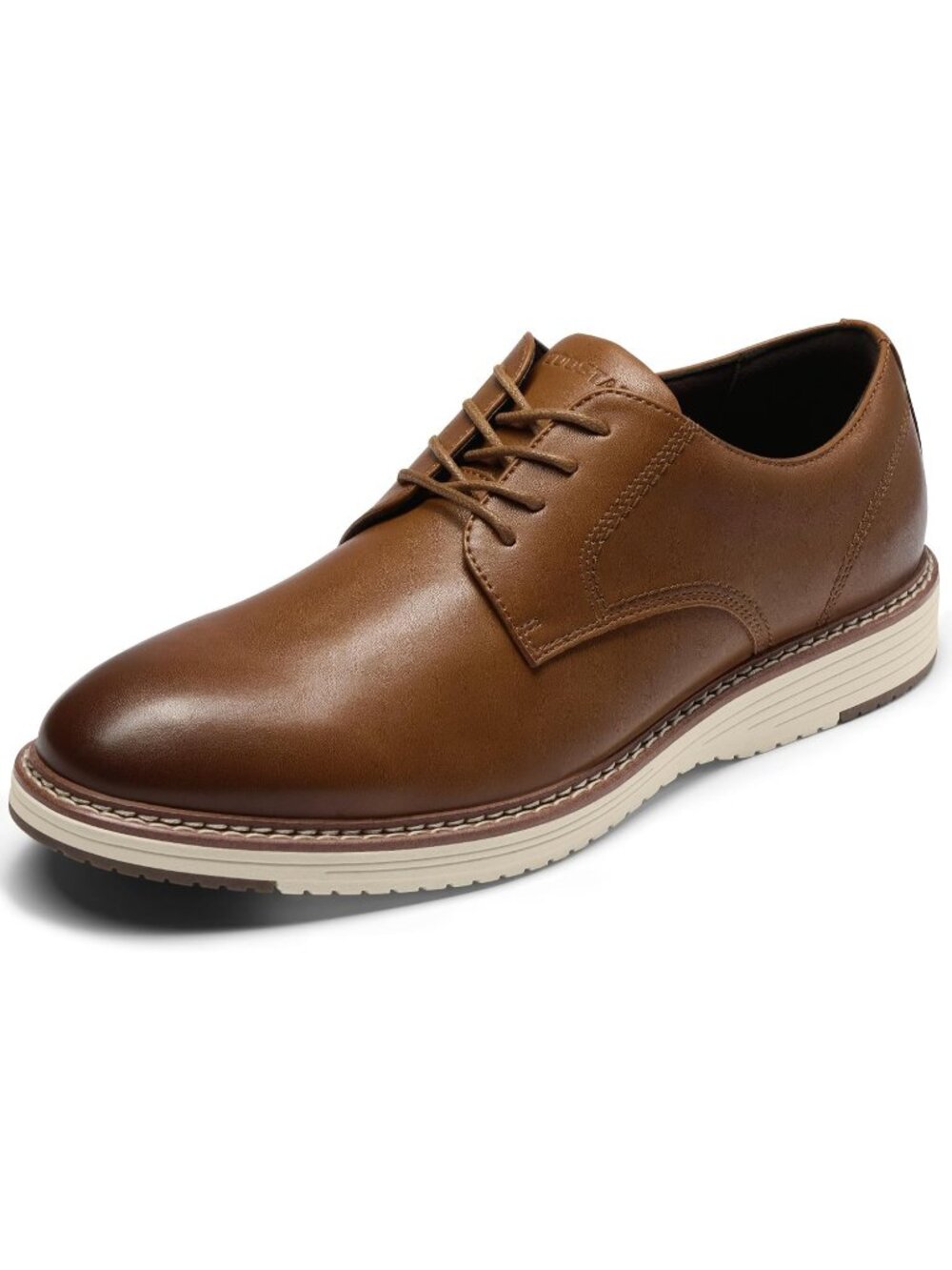 Men's Brown Cap Toe Non-slip Business Casual Oxfords Dress Sneakers Shoes